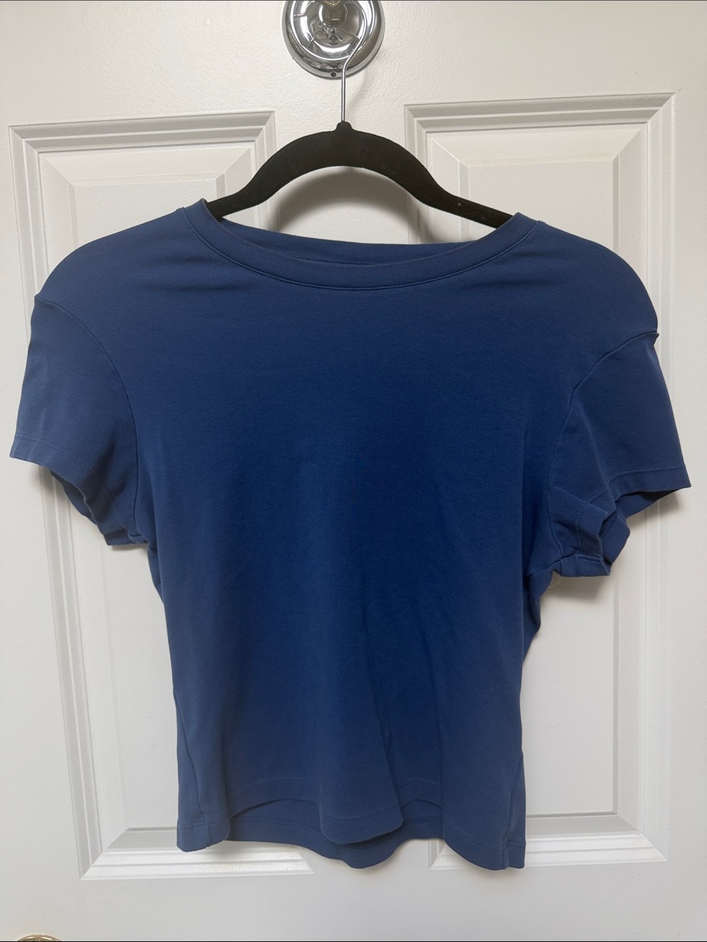 Uniqlo Mini Tee Short Sleeve Crew Neck Women's Size Medium Blue